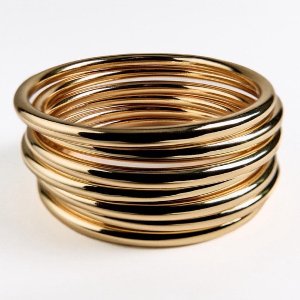 Gold Multi-Band Stackable Ring - Women Jewelry